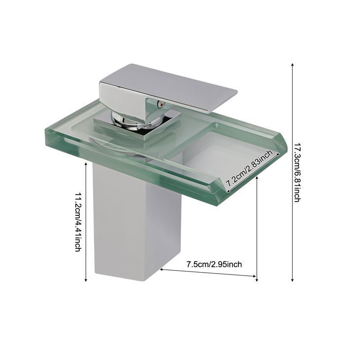 Robinet De Salle De Bain LED à 3 Trous, Robinets De Salle De