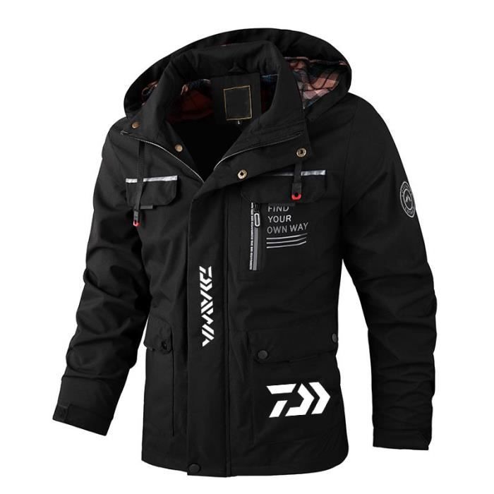 HongBAI2 XL Daiwa Veste de peche a capuche pour homme coupe vent fin impermeable maillots escalade canadi Cdiscount Sport