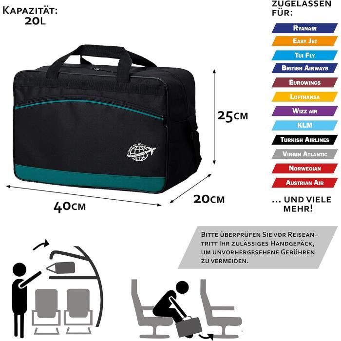 Sac De Voyage Bambiniwelt Ryanair Wizzair 40 X 20 X 25 40 X 30 X 20