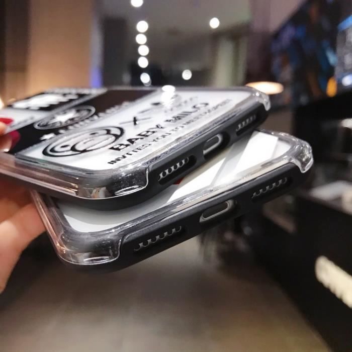 Coque iPhone 12 PRO MAX Supreme Burberry Rouge 2 en 1 D tachable