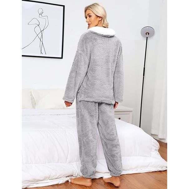 Fleece pj set womens shop