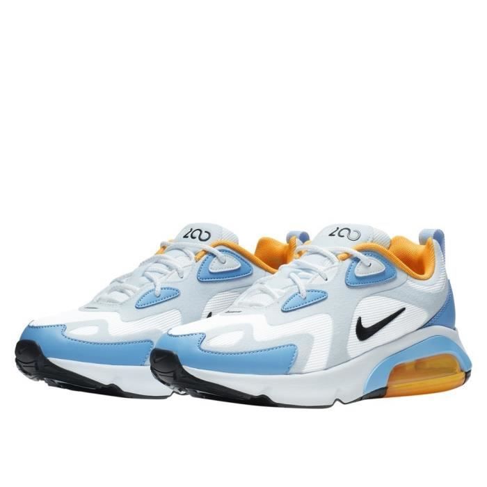 Baskets Femme Nike W Air Max 200 Blanc Lacets Synthetique Blanc Cdiscount Chaussures