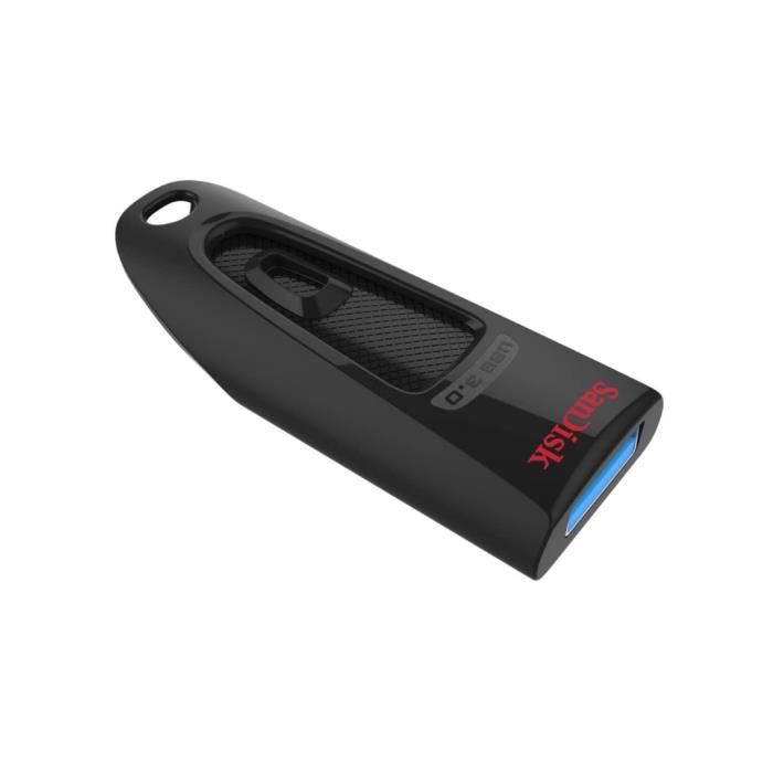 SanDisk Ultra 64 Go, Clé USB 3.0, avec une vitesse de lecture allant  jusqu'à 130 Mo/s, Rouge : : Informatique
