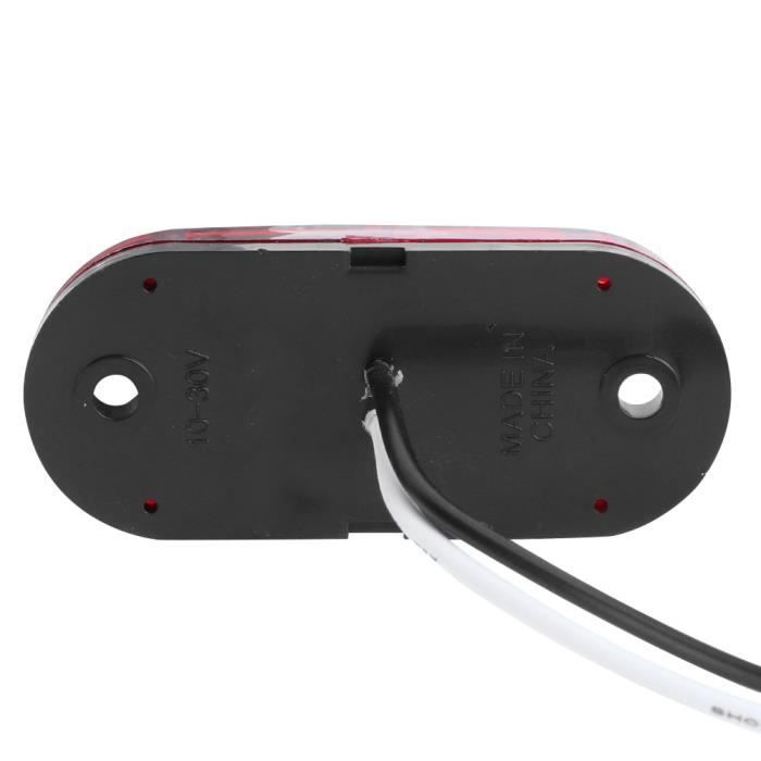 6 Feux De Gabarit LED TOSNRCT - Feux Latéraux Jaunes 12V/24V Pour Camion, Remorque, Voiture