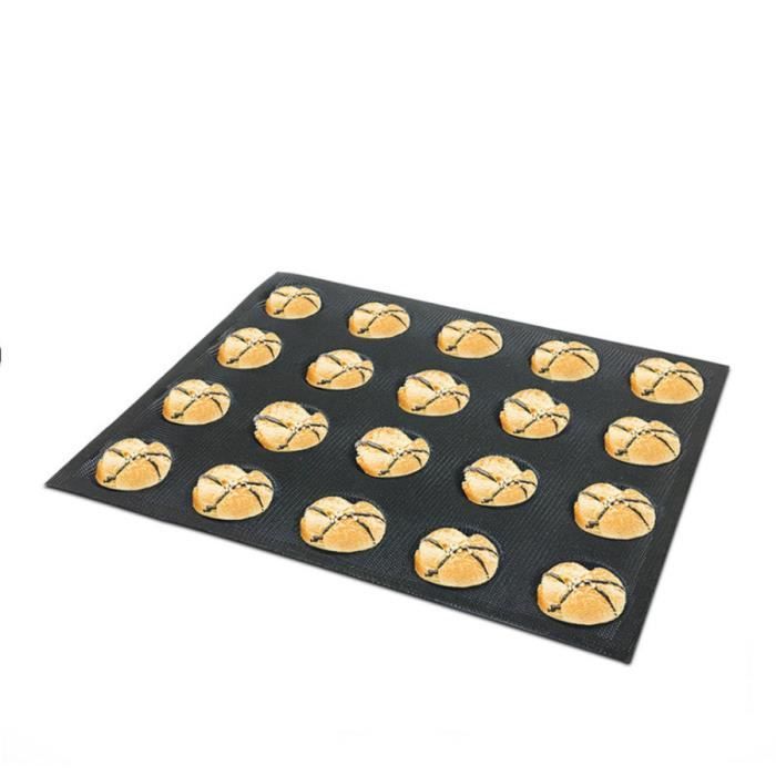 Moule à Pizza Et Hamburger En Silicone - 20 Cavités - Antiadhésif