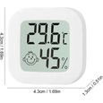 [4-Pack] Thermomètre d'ambiance intérieur | Hygromètre numérique Intelligent | Moniteur température Maison | Humidimètre capteur-3