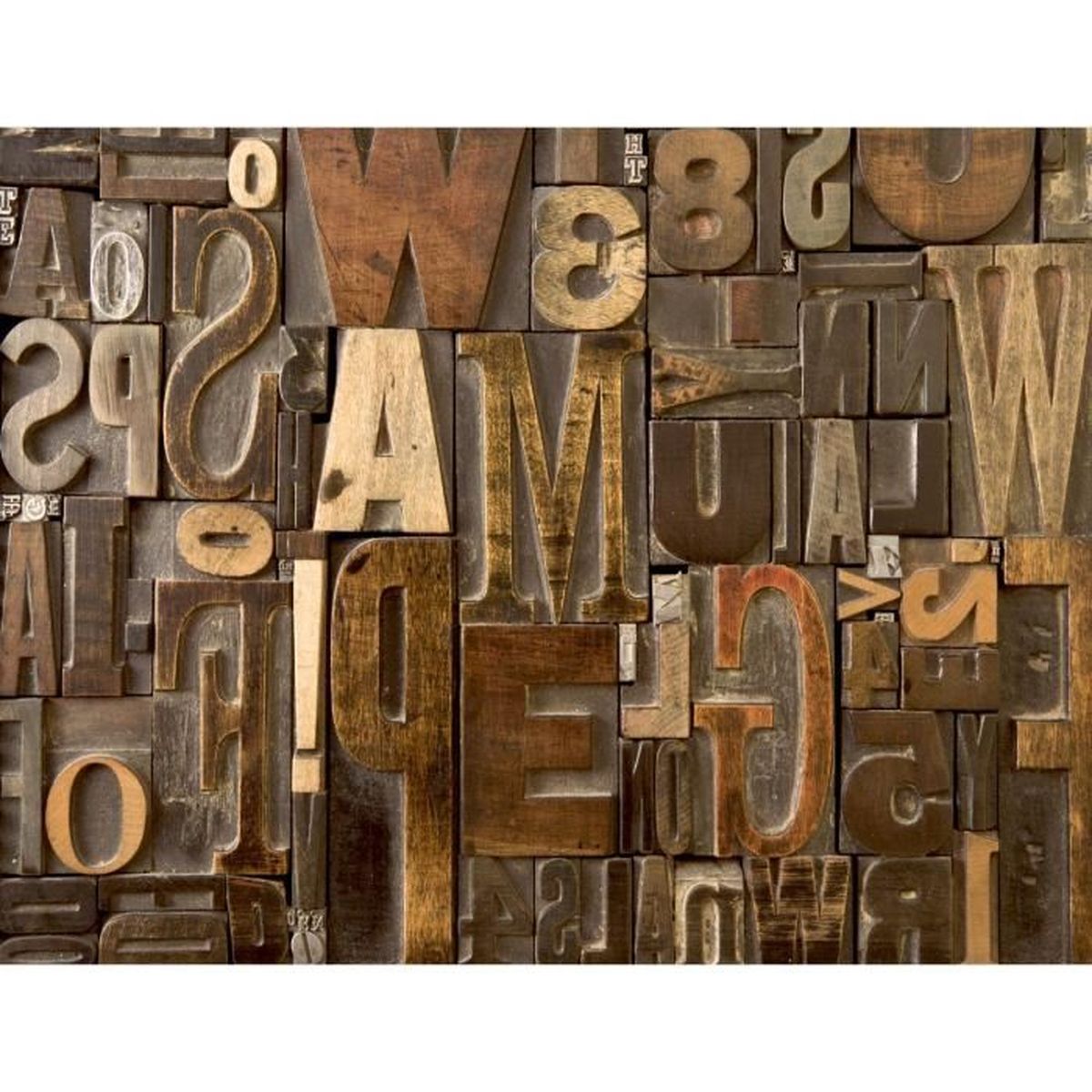 Tapisserie Tableau Toile Photo Mur En Bois 352 X 250 Cm Laine