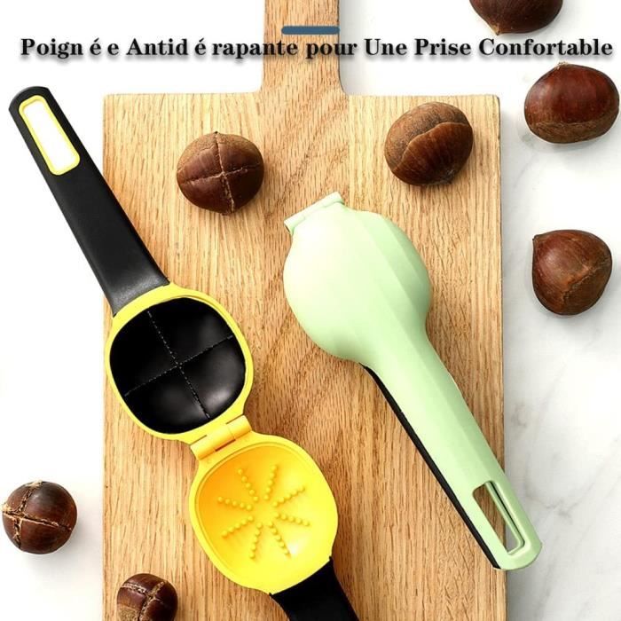 Pince à Châtaignes Ouvre-châtaignes - Éplucheur Multifonctionnel - 1 Pièce - Rose Casse Chataigne