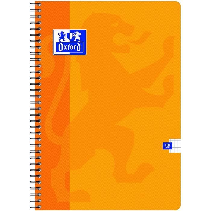 Cahier spirale A4 Touareg - 5x5 - 180 pages - OXFORD