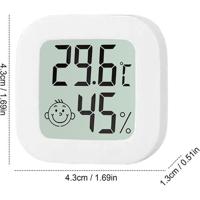 ESynic Thermomètre Hygromètre Numérique LCD Intérieur Avec Sonde Externe - Grand Écran Précis Pour Maison Et Bureau