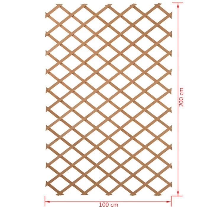 Treillis Extensible 160-300 Cm Clôture Jardin Bois Pin Naturel 101 Cm Hauteur - Grillage Décoratif