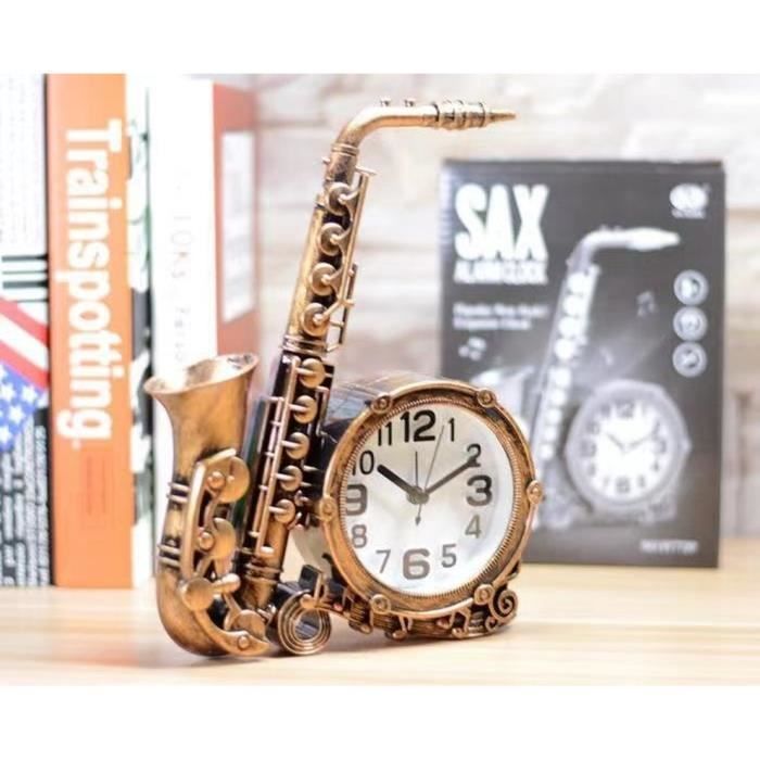 Réveil Vintage Style Train Steampunk - Horloge De Bureau Rétro Pour Chambre Et Bureau
