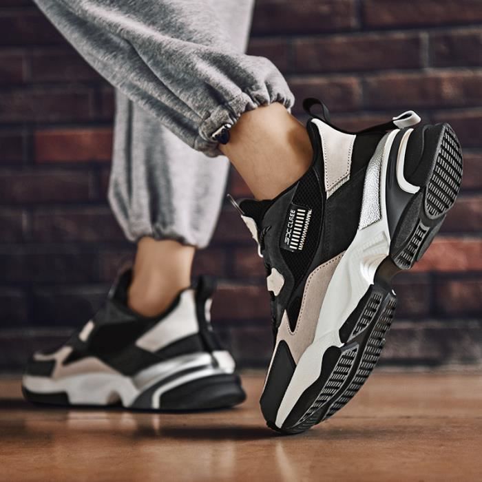 Baskets Homme JS Decontractees de haute qualite Legeres et Grises Gris Cdiscount Chaussures