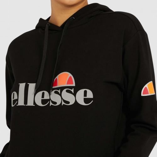 Sweat Femme Ellesse Noir a Capuche Reflechissant MORCIO NOIR Manches Longues Col Arrondi Noir Cdiscount Pret a Porter