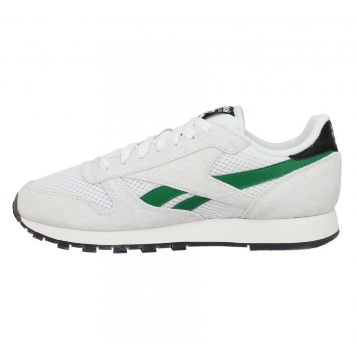 Baskets Classic Leather Blanc Vert Rouge Homme REEBOK 013080