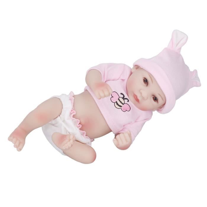 Pwshymi poupée simulée Poupée bébé fille simulée Silicone souple grande  sensation de main jouets poupee Fille aux yeux ouverts - Cdiscount Jeux -  Jouets