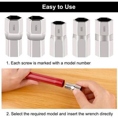 Jeu De Clés Spécial Robinet - 7 Tailles 8 à 17 Mm - Pour Serrer écrous En Espaces Restreints Sous évier