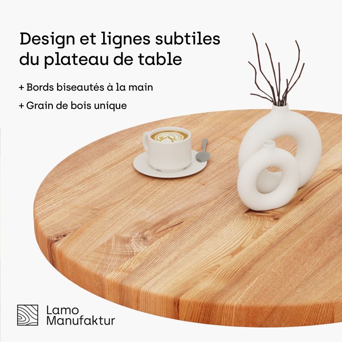 Lot De 4 Plateaux Ronds En Bois De Noyer Durable De Qualité Supérieure (17,8 Cm, 20,3 Cm, 25,4 Cm, 30,5 Cm) - Plateau De Service 100 % Bois Naturel Pour Table Basse - Excellent Plateau De Décoration