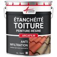 Étanchéité Toiture: Peinture ARCAFILM Produit Étanche pour Tuile et Fibrociment ARCANE INDUSTRIES Gris - 10 L-0