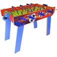 Matrax Jeu de football de table en bois, 45,5 x 85,5 cm, baby-foot pour 2 personnes, 4 bras-0