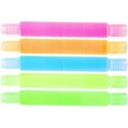 Mini tubes de pop jouets sensoriels lumineux tube pop lumineux multicolore tuyau extensible éducatif pour enfants outils sens 122-0