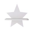 Etagère murale en bois forme d'étoile PIXNOR - Campagne - Base détachable - Blanc-0