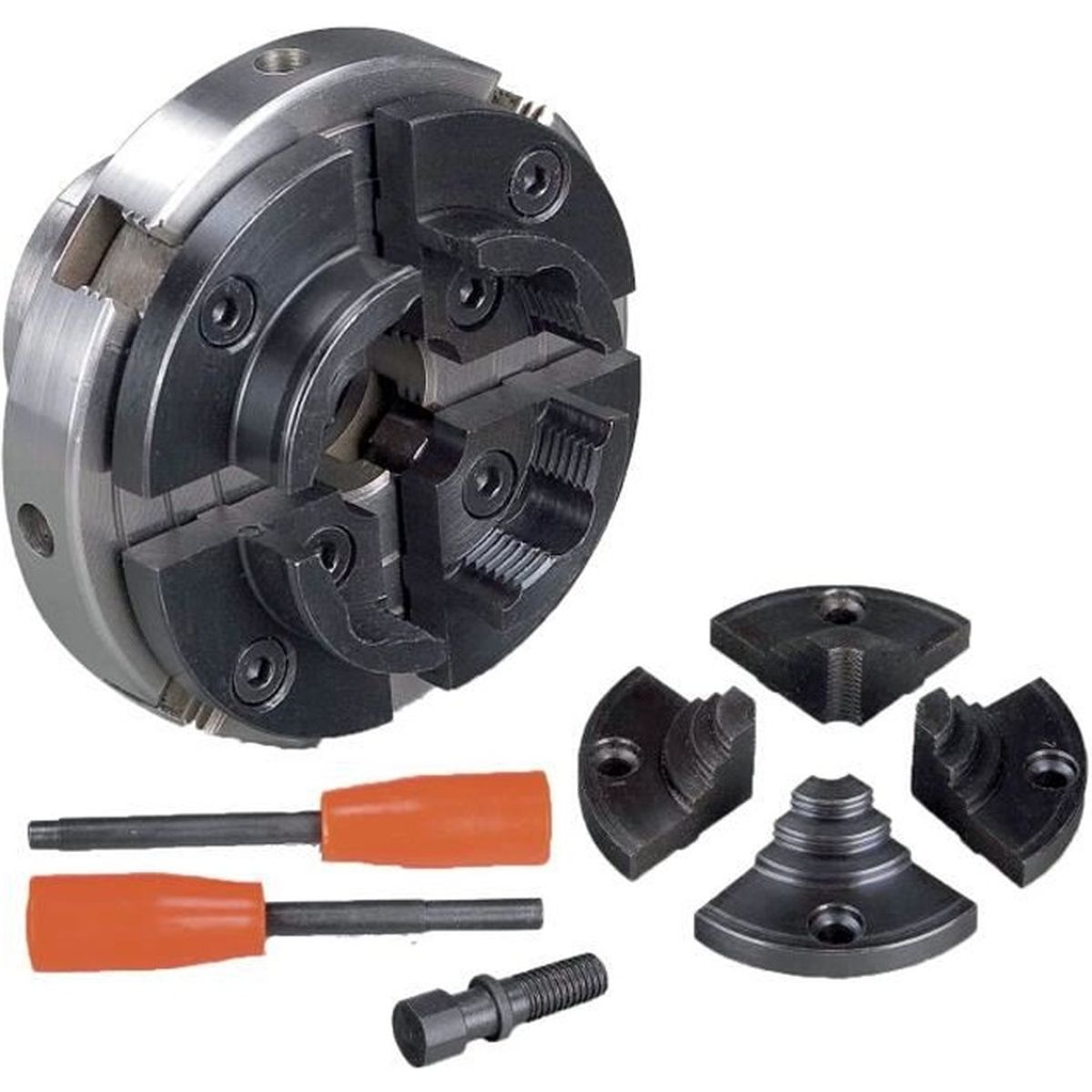 Mandrin 4 mors concentrique filet intérieur pour tours à bois Holzstar 5931023 Cdiscount Bricolage