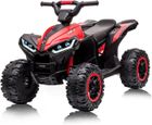 BALOVEBY Quad Electrique pour Enfants 12V Voiture Electrique Enfant ATV avec Musique Klaxon LED, 83x 53x 56cm, pour Enfants 3-8 Ans Rouge