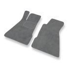 MOSSA Tapis de sol velours adapté pour Smart Roadster I (2002-2006) - gris