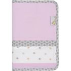 PTIT BASILE P'tit Basile - Protège carnet de santé bébé ouatiné coton Bio - Taille standard française - Collection Claudine