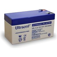 Alpexe® Batterie Plomb (UltraPile) 12 V  1,3 Ah (Faston 187 - 4,8mm) - AKKU 12-1,3         (UL1-3-12) Ultracell