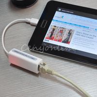 Micro Usb 2.0 Mâle À Rj-45 Femme Broches 10 / 100 Mbps Carte Adaptateur Réseau Ethernet Lan Pour Android Tablets Pc Portables Pour W