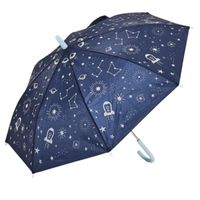 Parapluie Enfant Phosphorescent - Marque - Modèle - Couleur Bleu - Motifs Espace