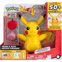 Figurine miniature - BANDAI - Pokémon Pikachu interactif et ses accessoires - Jouet avec lumières, sons et mouvements - JW3330