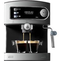 Cecotec Machine à café Expresso Power Espresso 20. 20 bars de Pression , Réservoir d’1.5 L, Bras Double Sortie, Buse vapeur, Plateau