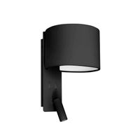 Faro Barcelona 64305 - FOLD Lampe applique noire avec lecteur LED de NUT CREATIVE