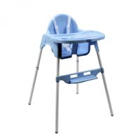 Chaise haute bébé, enfant, réglable hauteur et tablette - Délice Bleu - Monsieur Bébé