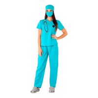 Déguisement Green Surgeon pour femme - ATOSA - Costume médical - Bleu - Multicolore