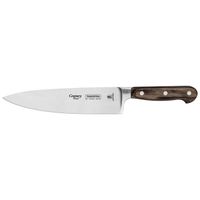 TRAMONTINA Couteau du chef Century, 25 cm, Inox et Technobois, pleine soie, Marron