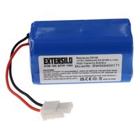 EXTENSILO Batterie remplacement pour Ecovacs 4ICR19/65, BL7402A, INR18650-M26-4S1P pour aspirateur, robot électroménager (3400mAh,