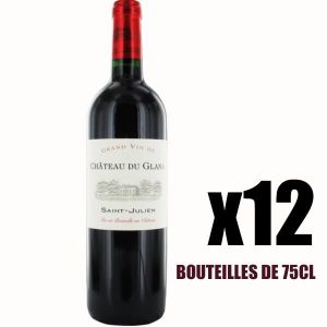 VIN ROUGE X12 Château du Glana 2017 75 cl AOC Saint-Julien V