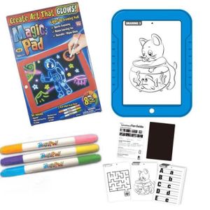 TABLE A DESSIN Dessin - Graphisme,Kit de dessin 3d pour enfants,Graffiti magique-pad,planche à dessin magique LCD,dessin lumineux pour - Type Bleu
