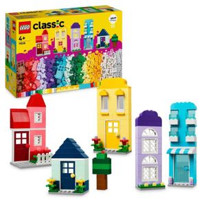 ASSEMBLAGE CONSTRUCTION LEGO® 11035 Classic Les Maisons Créatives, Jouet pour Garçons et Filles Dès 4 Ans, Briques de Construction