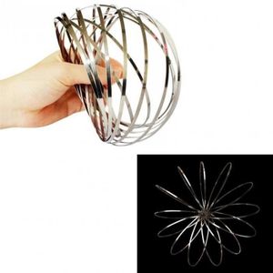 Anneau de Flux Magique en Acier Inoxydable, Bracelet 3D Cinétique