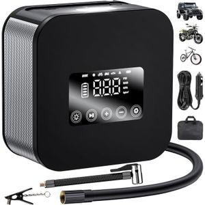 GONFLEUR - POMPE Compresseur à Air Portatif Voiture 12V DC & 7800mA