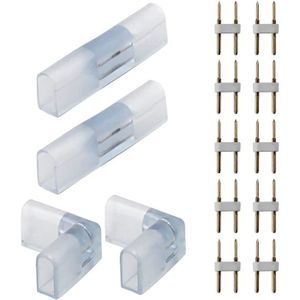 Aroidful Pack de 10 Connecteurs LED 10mm à 4 Broches pour Bandes