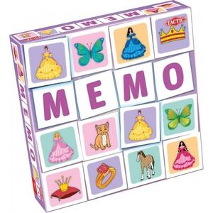 MÉMORY Jeu de mémoire Meisjes Memo 54 pièces - TACTIC - Pour filles de 4 ans et plus - Cartes en carton multicolores