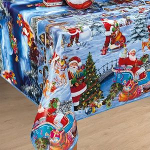 Lot De 2 Nappes Holographiques Scintillantes Flocons De Neige – Décoration De Noël Magique à Paillettes Bleues & Violettes