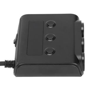 PRISE ALLUME-CIGARE KE11293-chargeur de voiture USB Allume-cigare Splitter 3 Socket 4 Port USB Car Splitter Adaptateur pour GPS Conduite Enregistreurs