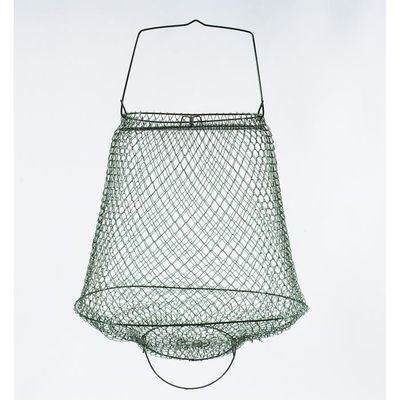 Ancienne Bourriche Nasse à Poissons En Maille Métallique - Pêche Eau Douce
